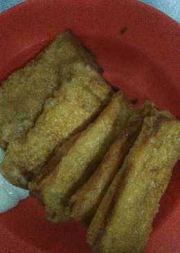 Rotti khas India isi Sosis (resep simpel roti tawar)