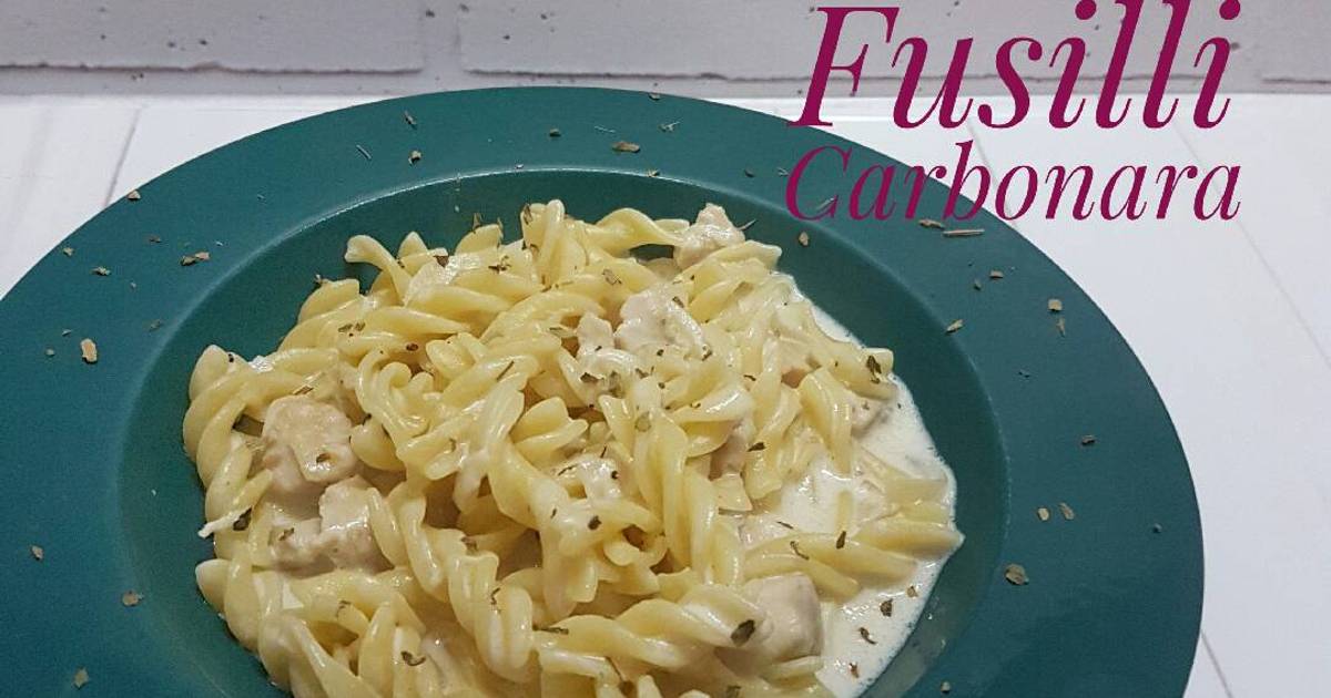 Pasta fusilli carbonara - 32 resep - Cookpad