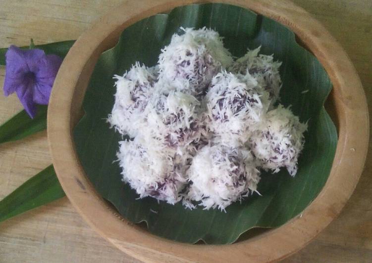 Resep Klepon ubi ungu lagi Dari Hanindya DR