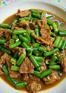 Tumis buncis daging sapi