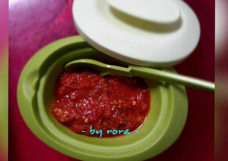 resep masakan Sambal terasi mentah