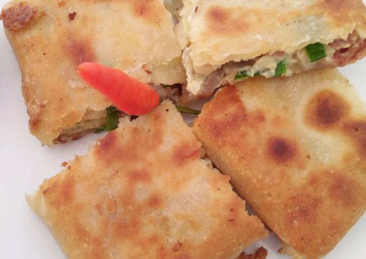 Resep MARTABAK CORNET Jamur Tiram Kiriman dari Miranti Minggar