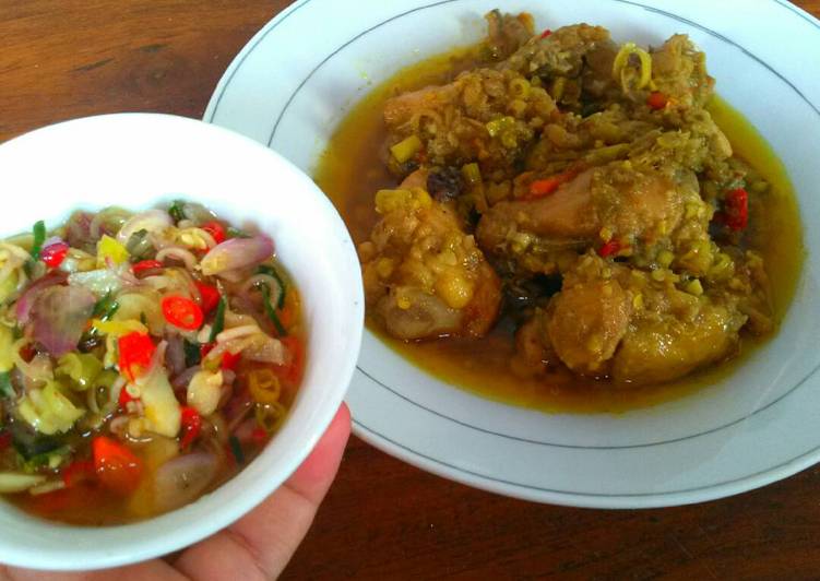 Resep Ayam Betutu + Sambal Matah Oleh Ria Tri Windarti