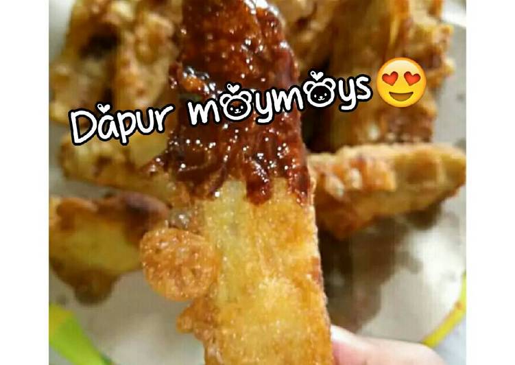 Resep Pisang goreng celup coklat????