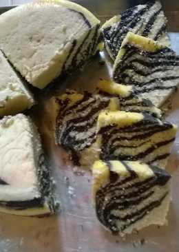 Cake Zebra kukus mudah bikin nya