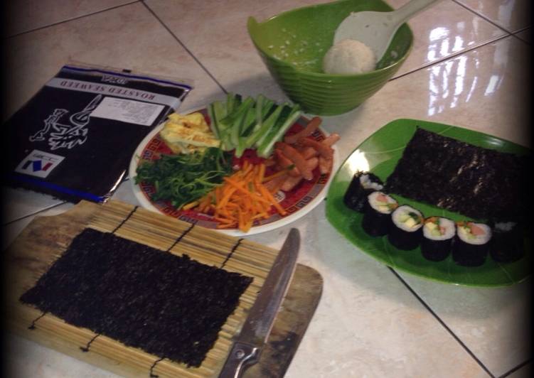 resep lengkap untuk Kimbab