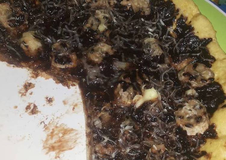 gambar untuk cara membuat Pizza manis teflon (pisang coklat keju)