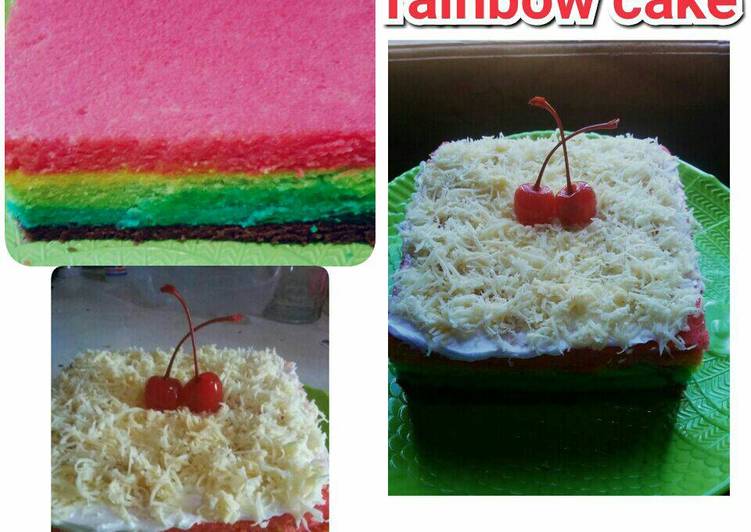 resep masakan Rainbow cake