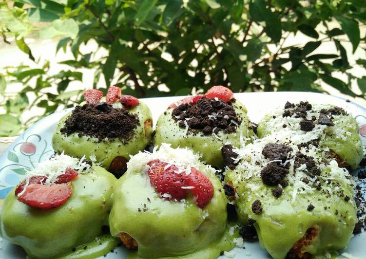 resep masakan Banana nugget matcha