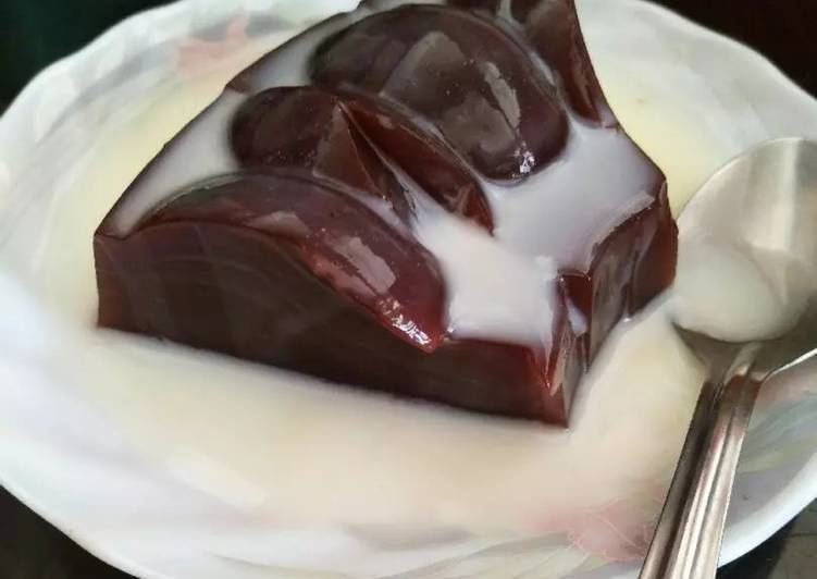 resep makanan Pudding Coklat Vla Vanila