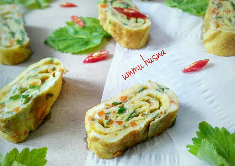 gambar untuk cara membuat Tamagoyaki a.k.a telur dadar gulung