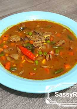 Gulai Jantung Ayam (bumbu instant)