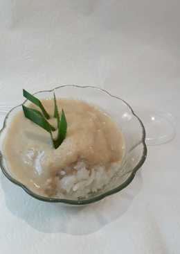 Ketan siram kuah durian