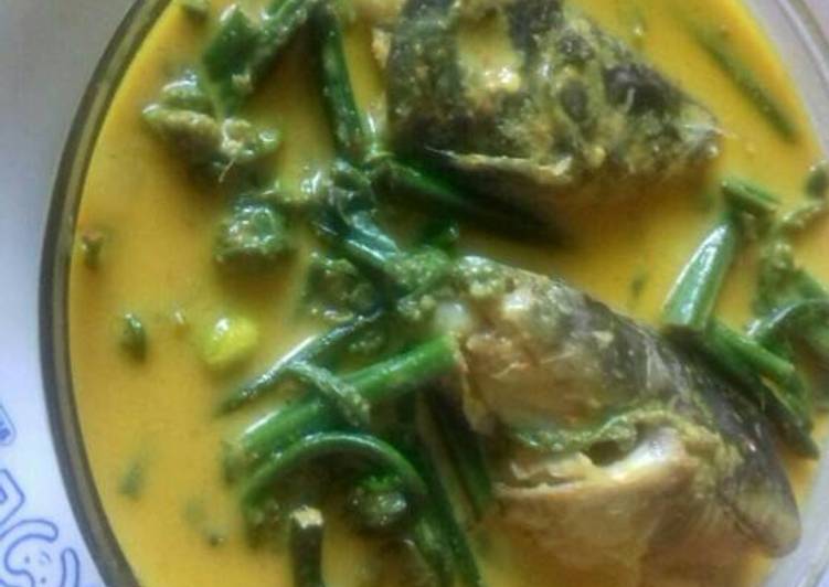 resep masakan Gulai baung campur pakis n rimbang