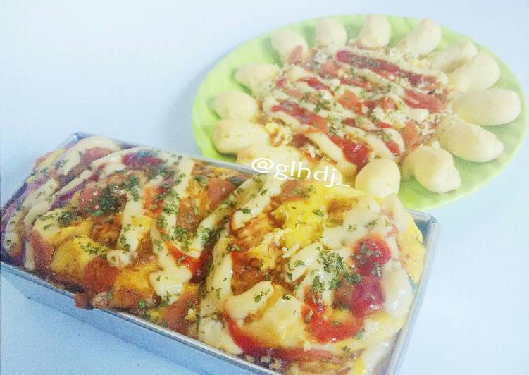 resep makanan Simple Mackerel Sausage Pizza