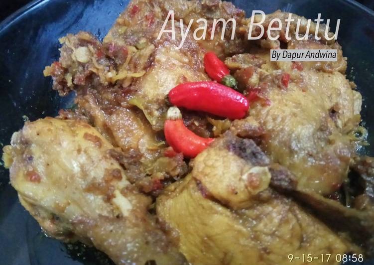 resep lengkap untuk Ayam Betutu