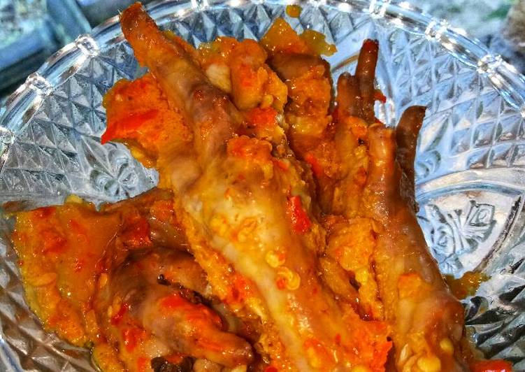 gambar untuk cara membuat Ceker ayam balado