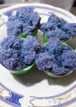 Kue mangkok ubi ungu