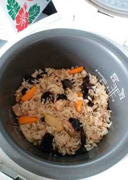 Nasi ayam masak rice cooker