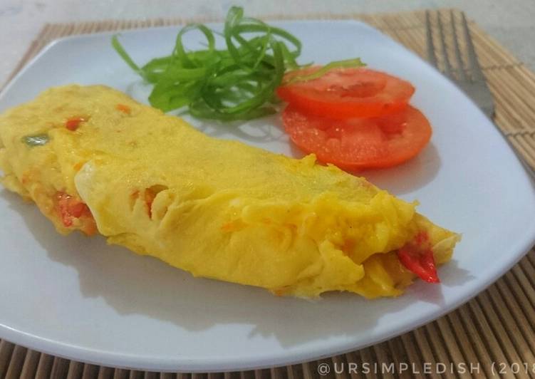 6. Simple Vegetables Omellet