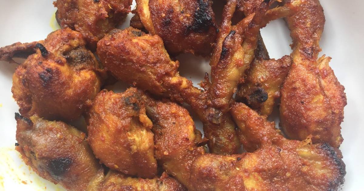 Resep Ayam Panggang Bumbu Rujak ala Popi Prihandini