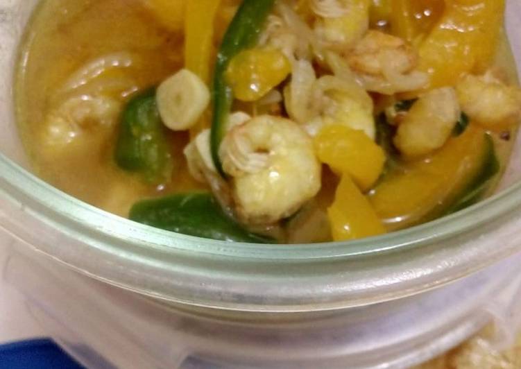 resep makanan Paprika udang