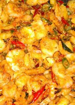 Udang goreng cabai bawang