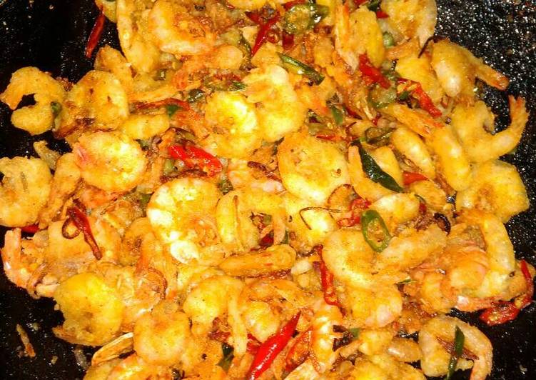 Resep Udang goreng cabai bawang Karya Bundanya Yodha