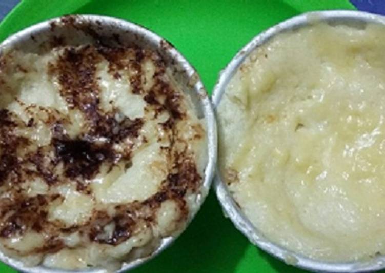 resep makanan Puding panas roti pisang (MPASI 1th+)