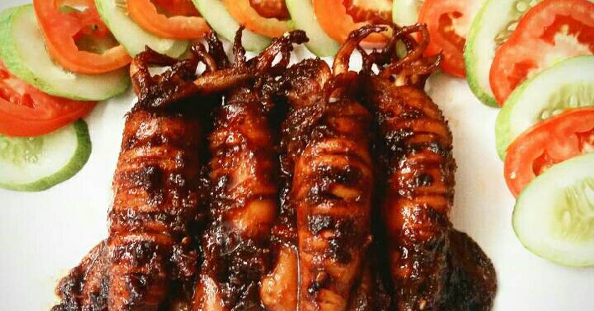 Resep Cumi Bakar Pedas Manis