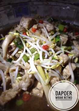 Jamur tumis toge plus tempe