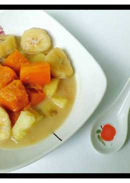 Kolak pisang, ketela & labu kuning (waluh)