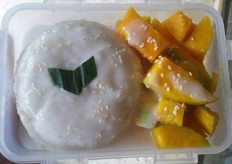 resep masakan Creamy Mango Sticky Rice