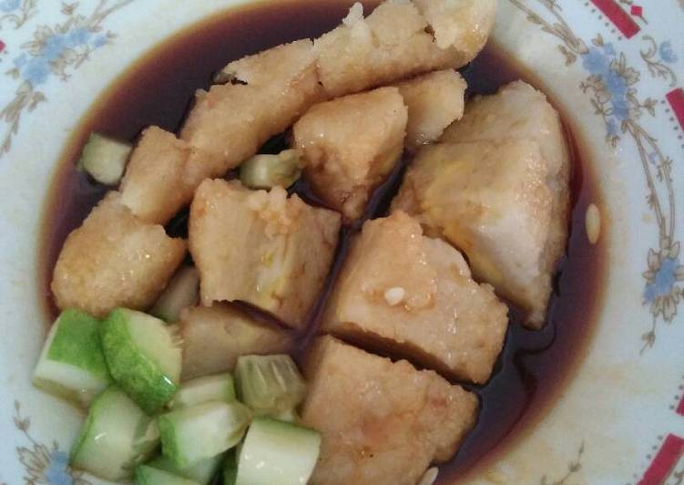 resep masakan Pempek Palembang (No Ikan) + Cuko