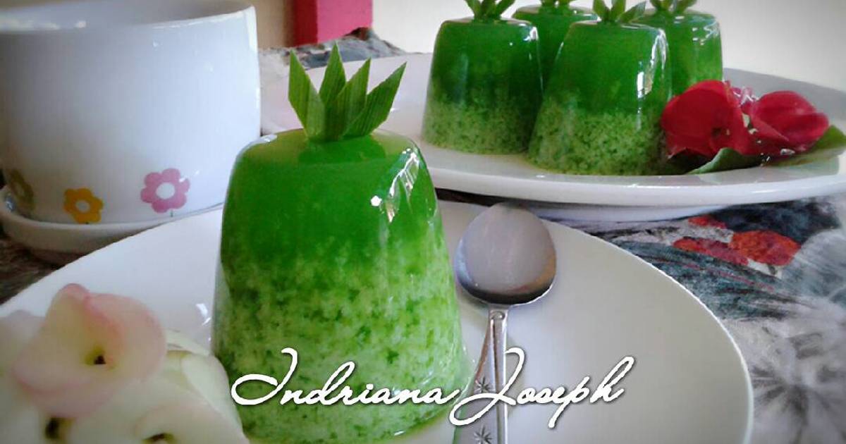 Puding lumut hijau pandan 96 resep Cookpad