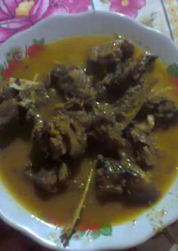 Daging kambing rendang