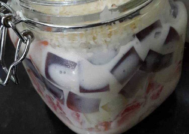 Resep Salad buah yogurt keju Kiriman dari dapureci
