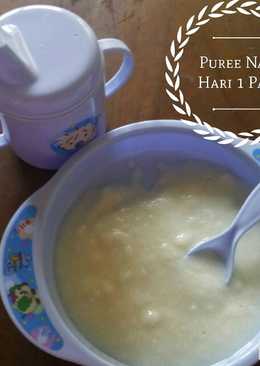 Puree Nasi atau bubur Beras Putih