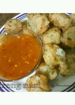 Cireng nasi cocol saos sambal