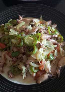 Tumis cumi asin cabe gendot