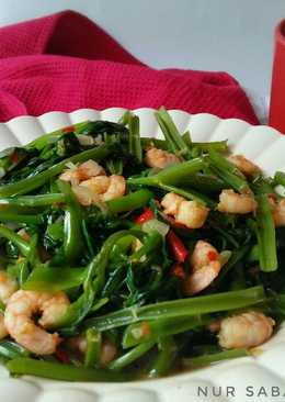 669 resep cah kangkung  udang enak dan sederhana Cookpad