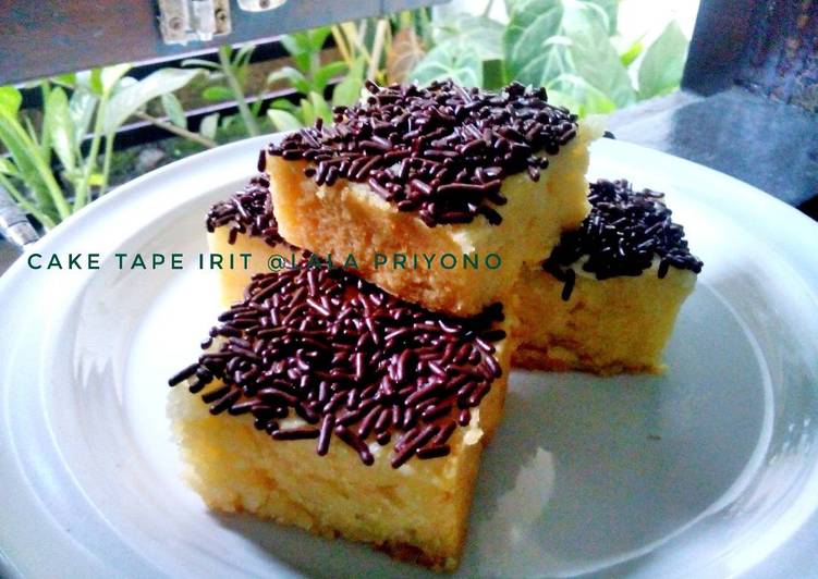 gambar untuk resep Cake Tape Keju Kukus Irit (no telur no mixer)