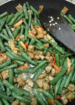 Tumis Tempe Kacang Panjang Bumbu Petis