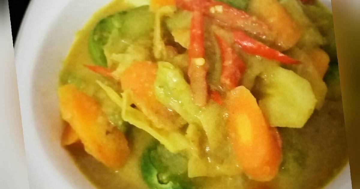  Resep Kari Sayur Vegetable Curry tanpa santan oleh 