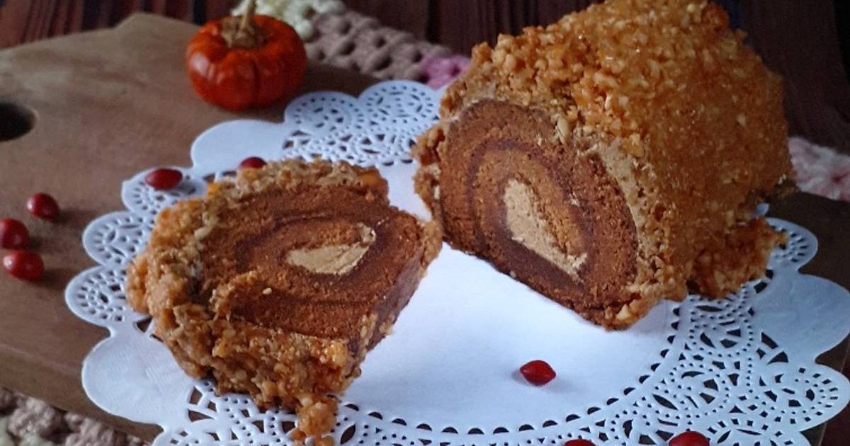 45 resep  swiss roll mocca nougat  enak dan sederhana Cookpad