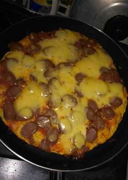 Pizza pan sosis praktis
