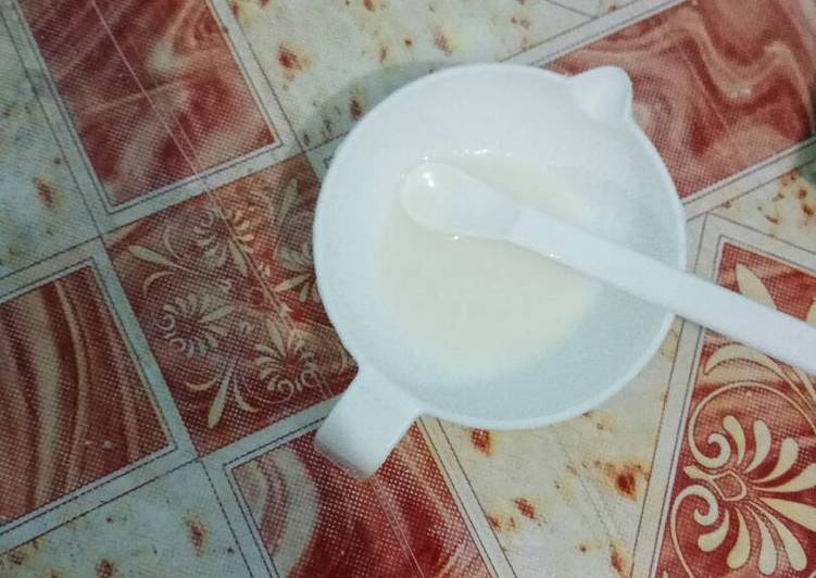 gambar untuk resep Bubur susu | MPASI day 1