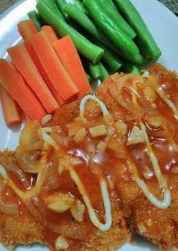 Chicken steak #saos asam manis