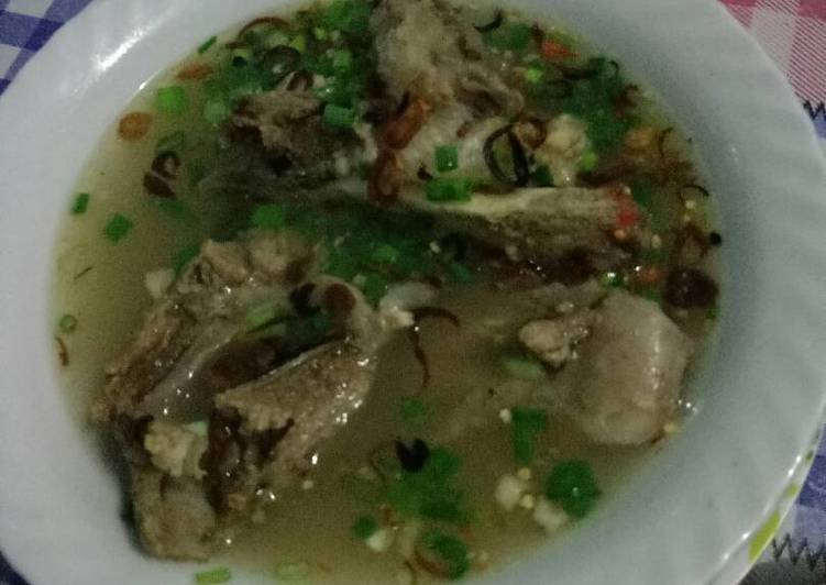 resep lengkap untuk Kaledo (kaki lembu donggala) makanan khas palu