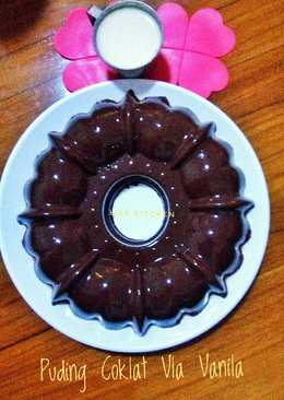 Puding Coklat Vla Vanila